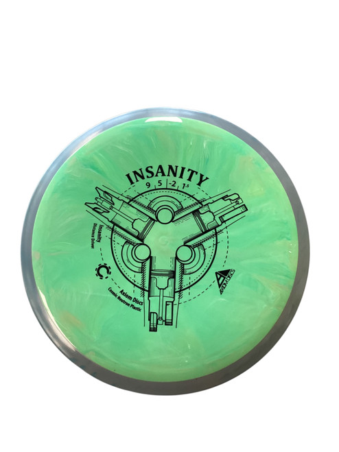 Vist Large View of Product Image Which is Used Axiom COSMIC NEUTRON INSANITY Disc Golf Driver Green 156g