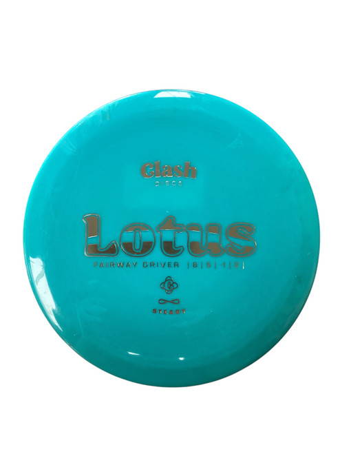 Vist Large View of Product Image Which is Used Clash Discs LOTUS STEADY Disc Golf Driver Teal