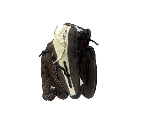 Vist Large View of Product Image Which is Used Mizuno GPP 1001 10 IN BB/SB Glove LH Throw Brown 10"