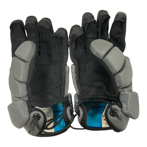 Vist Large View of Product Image Which is Used Nike VAPOR LT Lacrosse Gloves Junior Grey MD