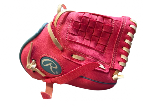 Vist Large View of Product Image Which is Used Rawlings RAWLINGS FLEX PALM 10 RHT BB/SB Glove RH Throw Pink 10"