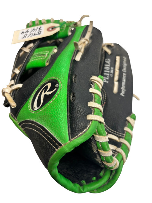 Vist Large View of Product Image Which is Used Rawlings PLAYERS SERIES BB/SB Glove RH Throw Green 11"