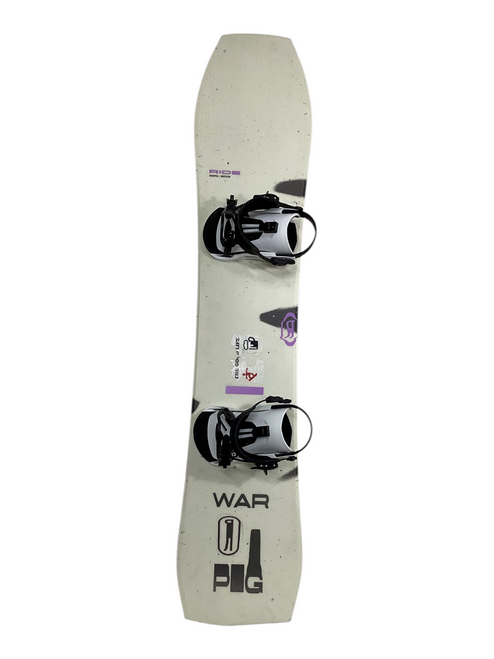Vist Large View of Product Image Which is Used Ride WAR PIG Mens Board/Bindings White 154 cm
