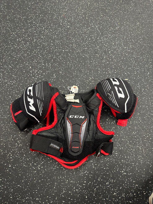 Vist Large View of Product Image Which is Used CCM JETSPEED EDGE Junior Shoulder Pads LG