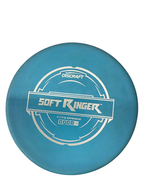 Vist Large View of Product Image Which is Used Discraft RINGER Disc Golf Putter Royal Blue