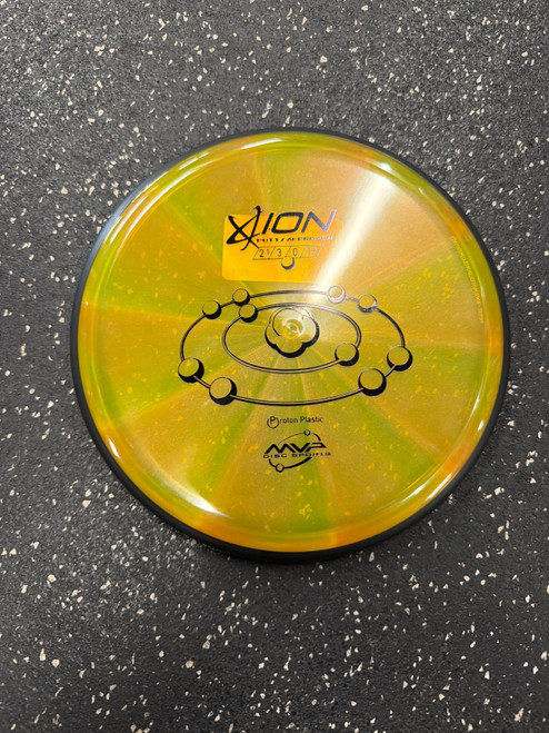 Vist Large View of Product Image Which is Used MVP PROTON ION Disc Golf Putter Orange