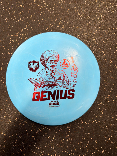 Vist Large View of Product Image Which is Used Discmania ACTIVE GENIUS Disc Golf Driver Royal Blue