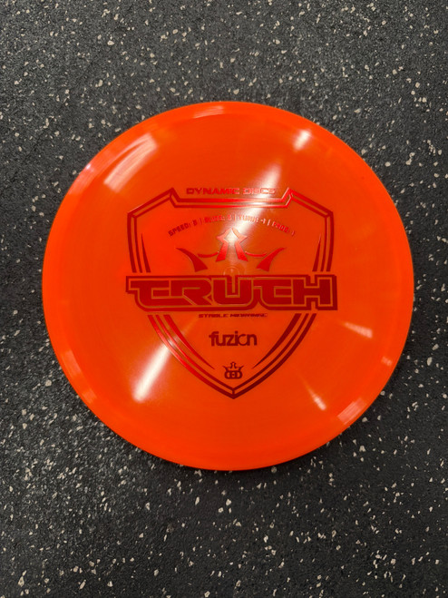 Vist Large View of Product Image Which is Used Dynamic Discs FUZION TRUTH Disc Golf Mid Range Orange
