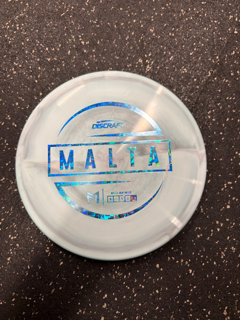 Vist Large View of Product Image Which is Used Discraft ESP MALTA PM Disc Golf Mid Range Carolina Blue