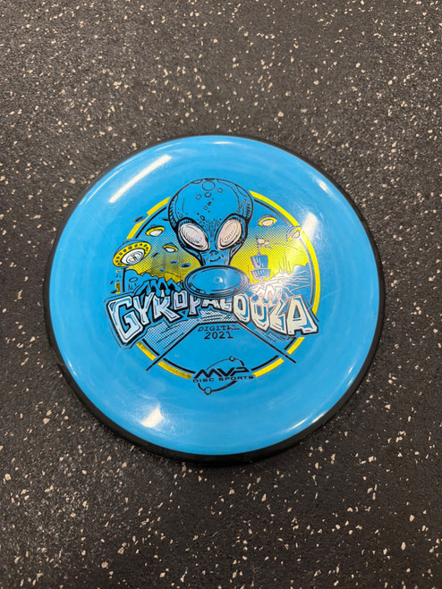 Vist Large View of Product Image Which is Used MVP GYROPALOOZA DIGITAL 2021 UPLINK Disc Golf Mid Range Royal Blue