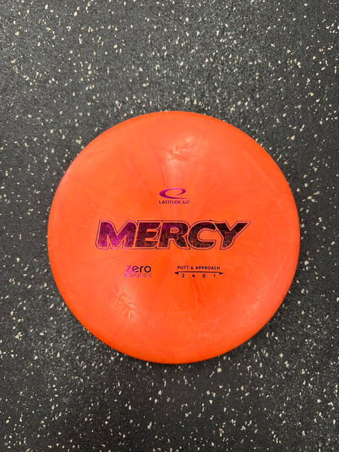 Vist Large View of Product Image Which is Used Latitude 64 ZERO HARD MERCY Disc Golf Putter Red