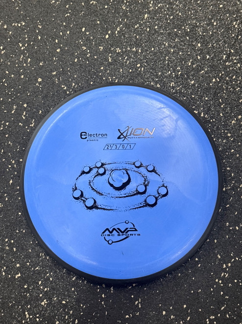 Vist Large View of Product Image Which is Used MVP ELECTRON ION Disc Golf Putter Royal Blue