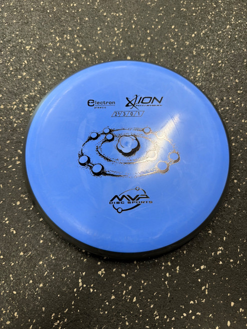 Vist Large View of Product Image Which is Used MVP ELECTRON ION Disc Golf Putter Royal Blue