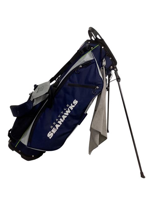 Vist Large View of Product Image Which is Used NFL SEATTLE SEAHAWKS 12 Mens Cart Bag Navy Blue