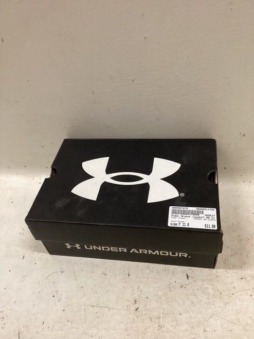 Vist Large View of Product Image Which is Used Under Armour LEADOFF BB CLEATS BB/SB Cleats Black Youth 11.0