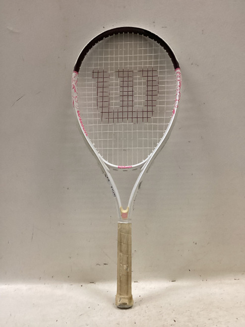 Vist Large View of Product Image Which is Used Wilson HOPE Womens Tennis Racquet Pink 4 1/4"