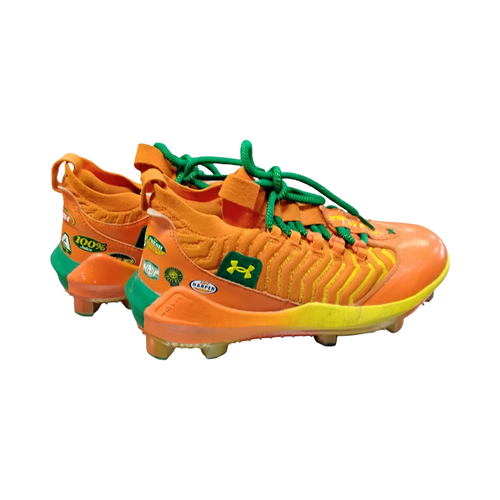 Vist Large View of Product Image Which is Used Under Armour BH3 BB/SB Cleats Orange Senior 6.5