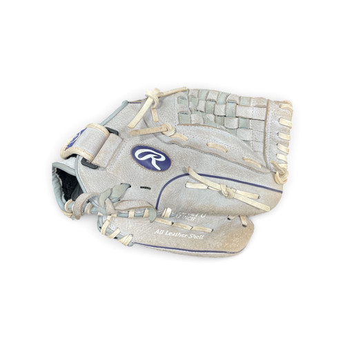Vist Large View of Product Image Which is Used Rawlings SCSB12PU SOFTBALL GLOVE BB/SB Glove RH Throw Grey 12"