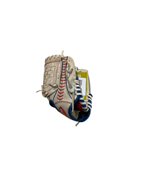 Vist Large View of Product Image Which is Used Rawlings PL90SSG BB/SB Glove RH Throw White 9 1/2"