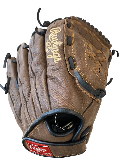 Vist Large View of Product Image Which is Used Rawlings MARK OF A PRO BB/SB Glove RH Throw Brown 12 1/2"