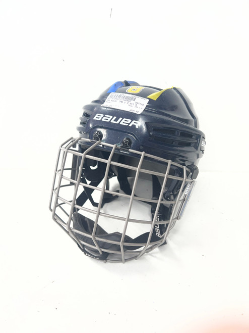 Vist Large View of Product Image Which is Used Bauer IMS 5.0 Helmet Cage Combo Navy Blue SM