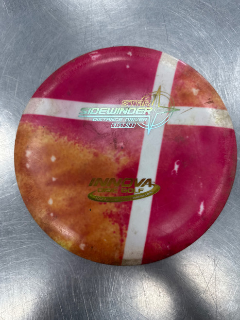 Vist Large View of Product Image Which is Used Innova STAR SIDEWINDER Disc Golf Driver Neon Pink