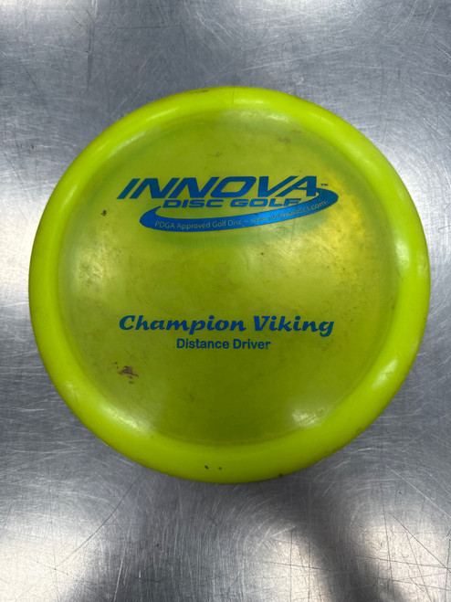 Vist Large View of Product Image Which is Used Innova CHAMPION VIKING Disc Golf Driver Yellow