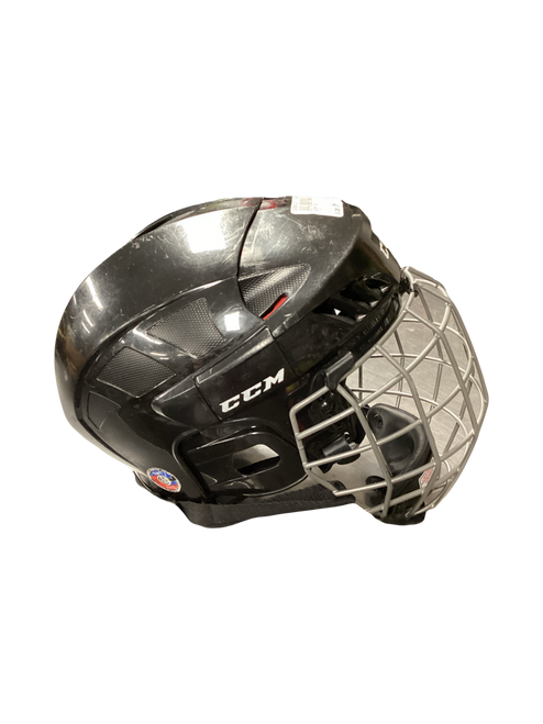 Vist Large View of Product Image Which is Used CCM 50 Helmet Cage Combo Black SM