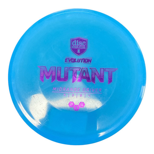 Vist Large View of Product Image Which is Used Discmania NEO MUTANT Disc Golf Mid Range Carolina Blue 180g