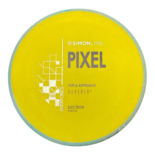 Vist Large View of Product Image Which is Used Axiom ELECTRON PIXEL Disc Golf Putter Yellow 172g