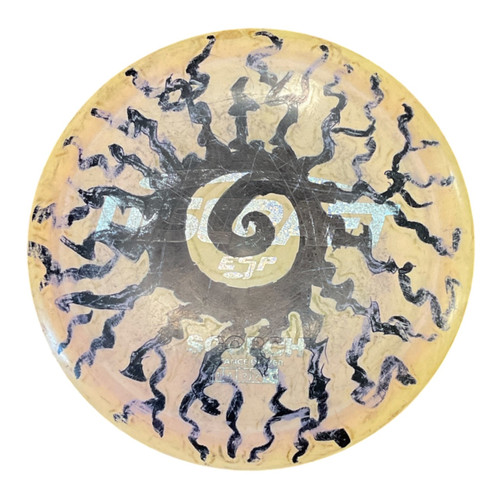 Vist Large View of Product Image Which is Used Discraft ESP SCORCH Disc Golf Driver Tan 177g