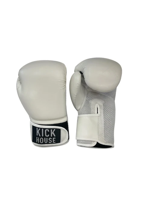 Vist Large View of Product Image Which is Used Boxing Gloves White Senior