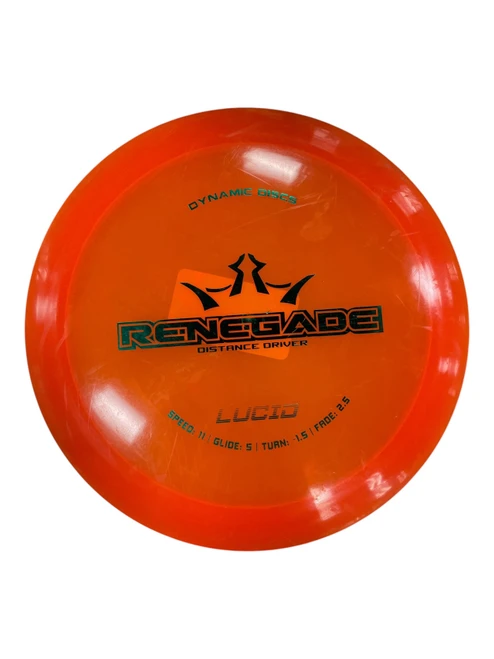 Vist Large View of Product Image Which is Used Dynamic Discs RENEGADE Disc Golf Driver Orange
