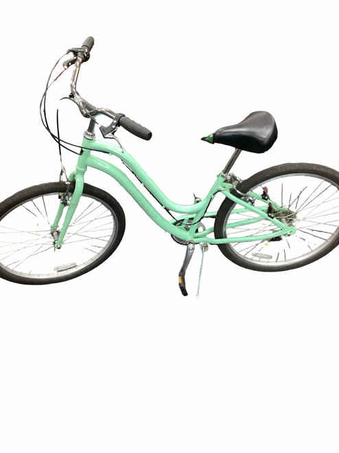 Vist Large View of Product Image Which is Used Huffy PARKSIDE Cruiser Bike Womens Teal 19-20" - LG  Frame