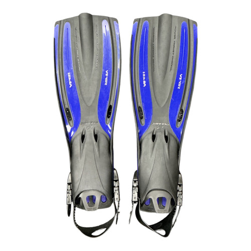 Vist Large View of Product Image Which is Used OCEANIC VIPER Underwater Fins Black And Navy Blue XL