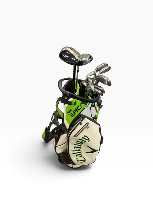 Vist Large View of Product Image Which is Used Taylormade RAC 14PC Mens Package Set RH Grey 13 Piece