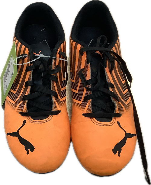 Vist Large View of Product Image Which is Used Puma Soccer Cleats Orange Junior 03