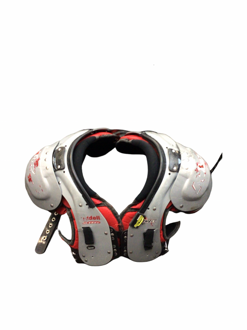 Vist Large View of Product Image Which is Used Riddell POWER FB Shoulder Pads Grey L/XL