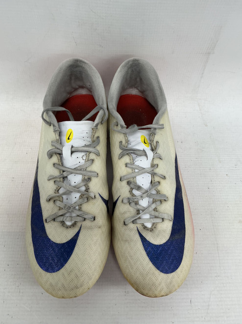 Vist Large View of Product Image Which is Used Nike Soccer Cleats White Senior 7.5