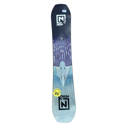 Vist Large View of Product Image Which is Used Nitro PIPEDREAM Mens Snowboard Only Purple And Turquoise 158 cm