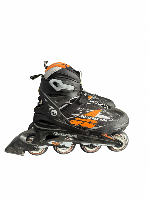Vist Large View of Product Image Which is Used Rollerblade ALPHA XT 5-8 Junior Rec Fitness Skates Black Adjustable