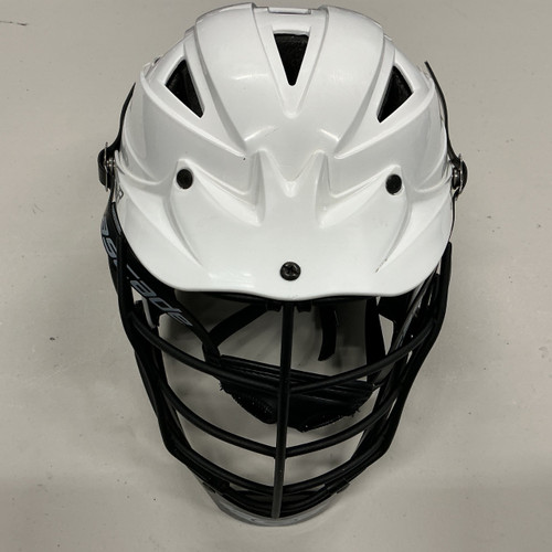 Vist Large View of Product Image Which is Used STX RIVAL JR Lacrosse Helmet White One Size