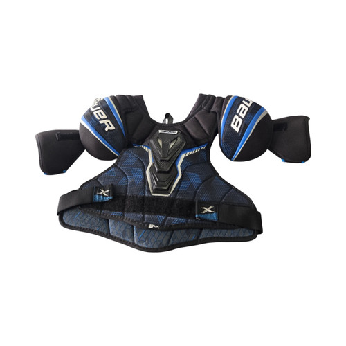 Vist Large View of Product Image Which is Used Bauer X INT SP MD Intermediate Shoulder Pads MD