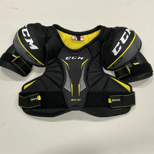 Vist Large View of Product Image Which is Used CCM TACKS 9040 Senior Shoulder Pads Black SM