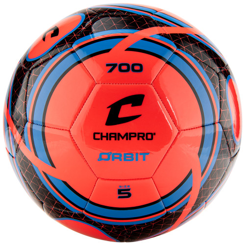 Vist Large View of Product Image Which is New Champro Orbit Sz 4 Soccer Ball Fire Red