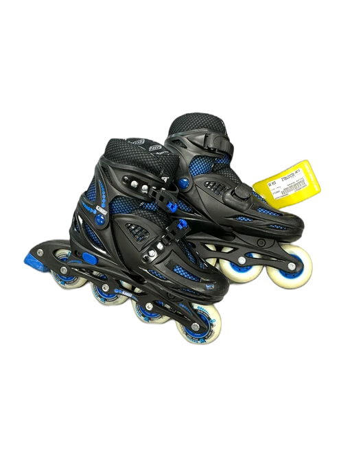 Vist Large View of Product Image Which is Used CRAZY Junior Rec Fitness Skates Black Adjustable