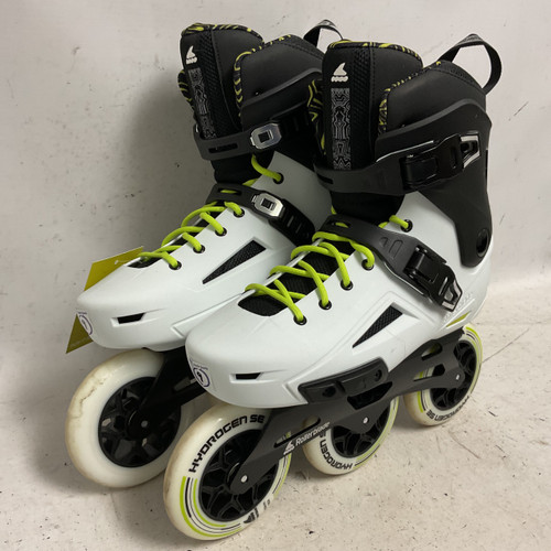 Vist Large View of Product Image Which is Used Rollerblade LIGHTNING 110 Senior Rec Fitness Skates White Senior 9