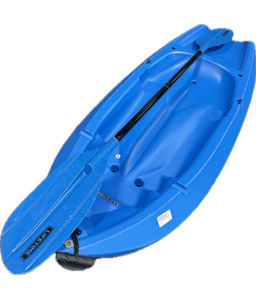 Vist Large View of Product Image Which is Used Lifetime WAVE JR KAYAK Pad/Raft Royal Blue