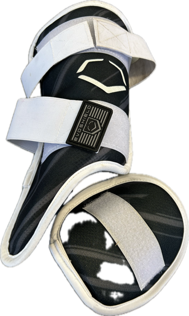 Vist Large View of Product Image Which is Used Evoshield Baseball Shin/Foot Protector Black