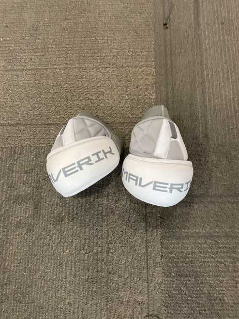 Vist Large View of Product Image Which is Used Maverik MX Lacrosse Arm Pads/Guards Grey SM